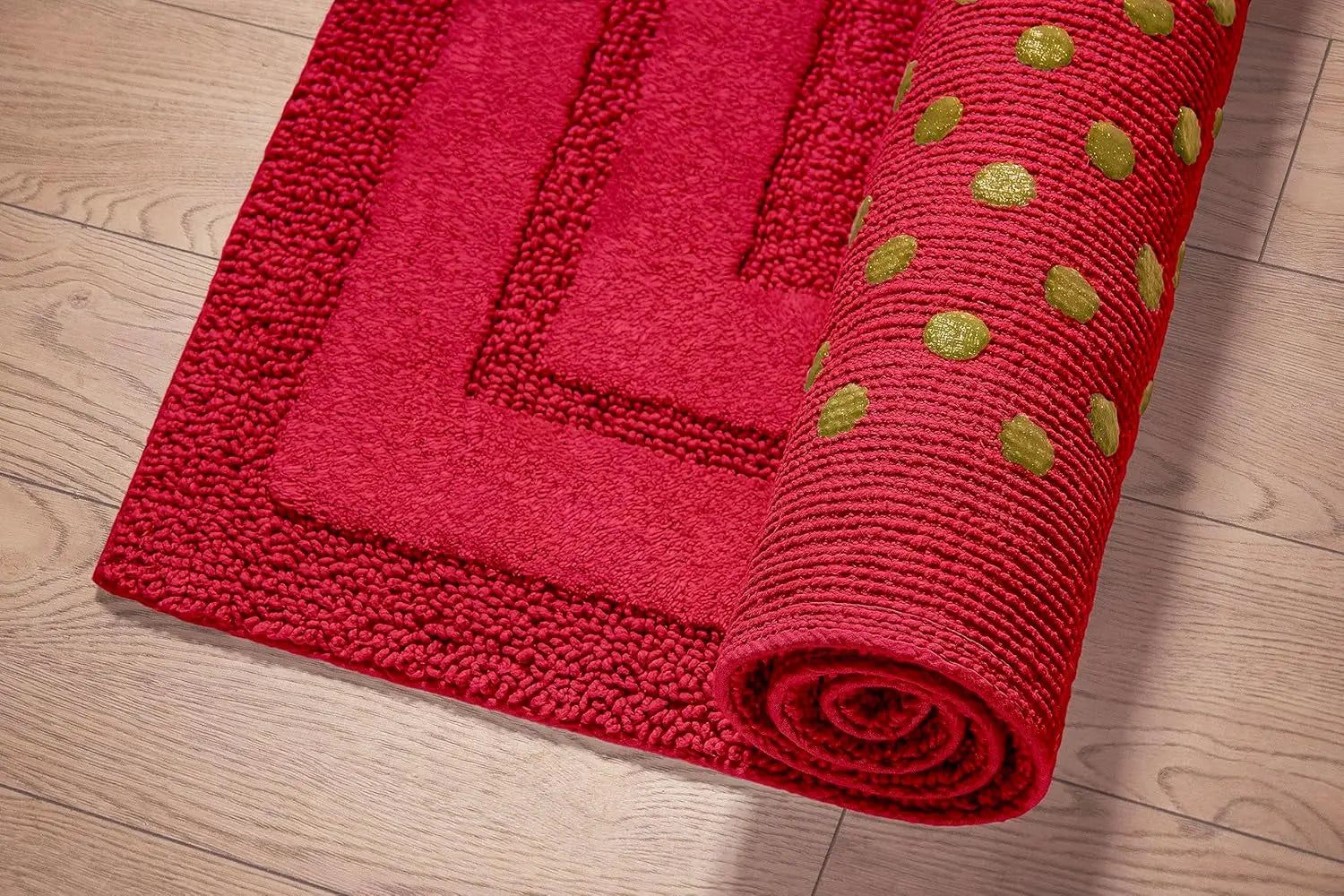 CARMINIO Luxury Anti-Skid Tufted Cotton Floor Mat - Exquisite Comfort for Living & Bath Area - Slip-Resistant & Plush Design - Elevate Your Home with Italian Elegance! - grahsajja