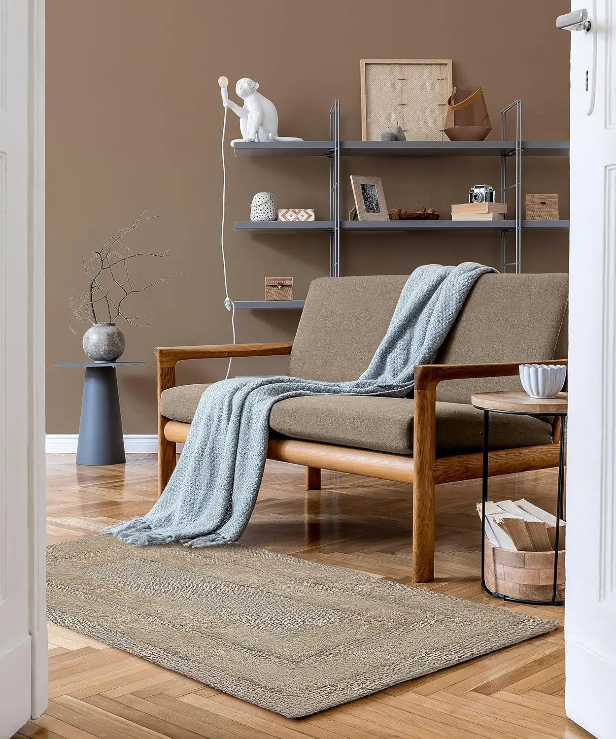 LINO Luxury Anti-Skid Tufted Cotton Floor Mat - Exquisite Comfort for Living & Bath Area - Slip-Resistant & Plush Design - Elevate Your Home with Italian Elegance! - grahsajja