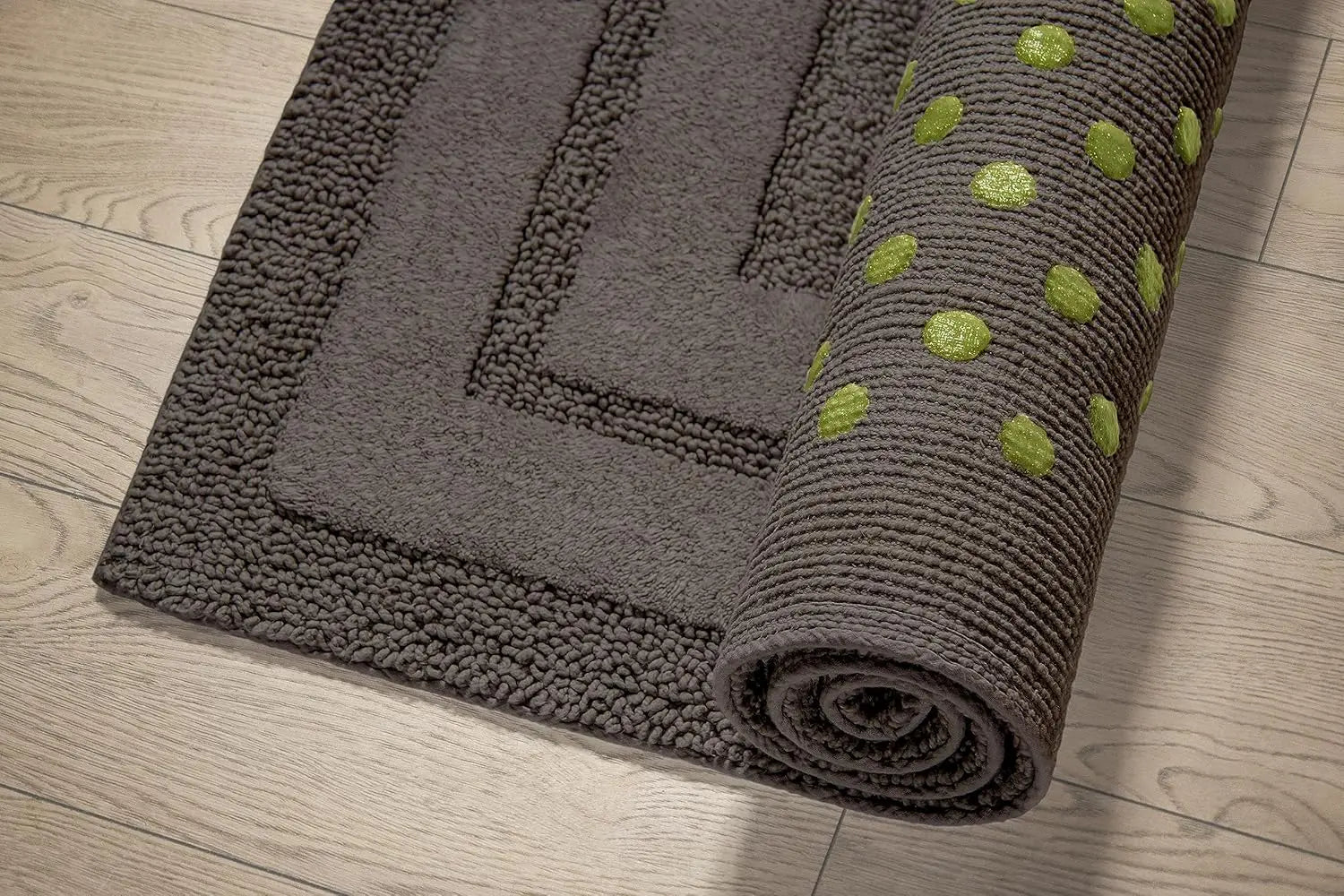 CARBONIO Luxury Anti-Skid Tufted Cotton Floor Mat - Exquisite Comfort for Living & Bath Area - Slip-Resistant & Plush Design - Elevate Your Home with Italian Elegance! - grahsajja