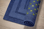 OCEANO Luxury Anti-Skid Tufted Cotton Floor Mat - Exquisite Comfort for Living & Bath Area - Slip-Resistant & Plush Design - Elevate Your Home with Italian Elegance! - grahsajja