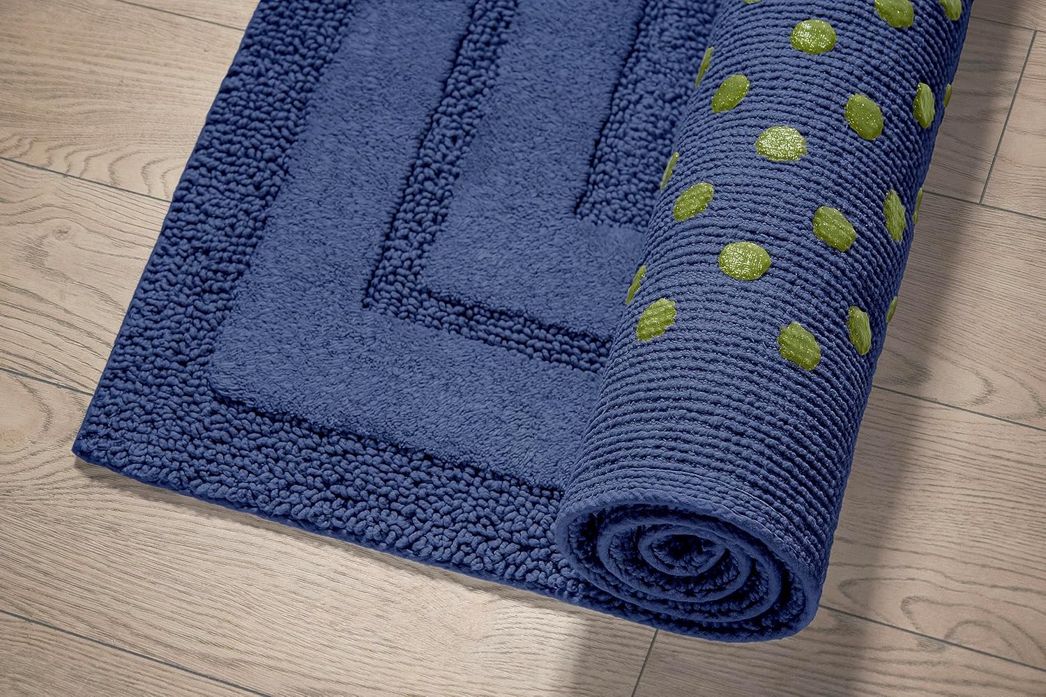 OCEANO Luxury Anti-Skid Tufted Cotton Floor Mat - Exquisite Comfort for Living & Bath Area - Slip-Resistant & Plush Design - Elevate Your Home with Italian Elegance! - grahsajja