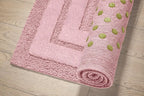 ROSA Luxury Anti-Skid Tufted Cotton Floor Mat - Exquisite Comfort for Living & Bath Area - Slip-Resistant & Plush Design - Elevate Your Home with Italian Elegance! - grahsajja