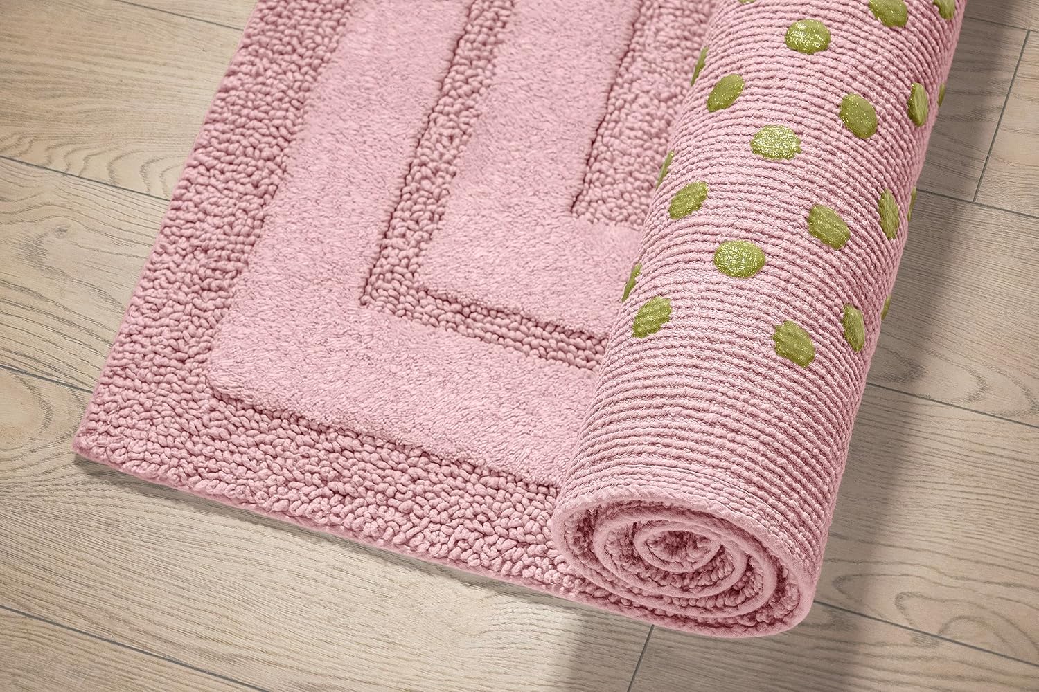 ROSA Luxury Anti-Skid Tufted Cotton Floor Mat - Exquisite Comfort for Living & Bath Area - Slip-Resistant & Plush Design - Elevate Your Home with Italian Elegance! - grahsajja