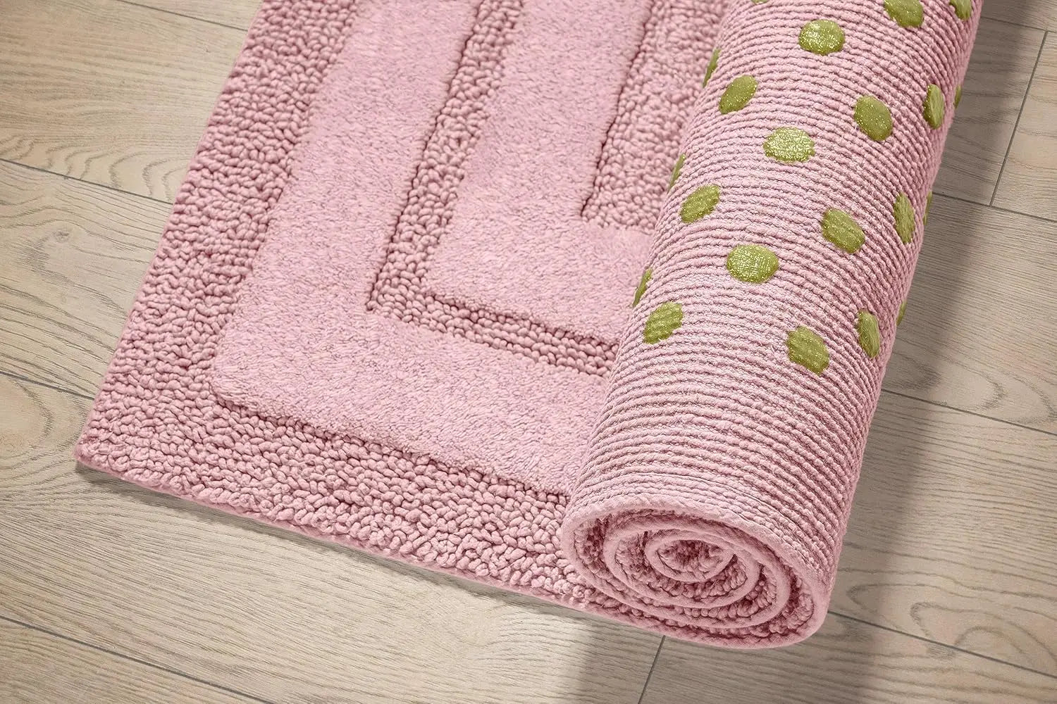 ROSA Luxury Anti-Skid Tufted Cotton Floor Mat - Exquisite Comfort for Living & Bath Area - Slip-Resistant & Plush Design - Elevate Your Home with Italian Elegance! - grahsajja