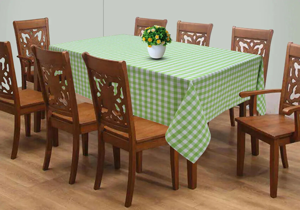 Gingham (Green and White) Table cover - grahsajja