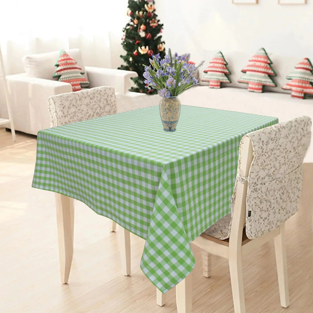 Gingham (Green and White) Table cover - grahsajja
