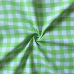 Linen Tea towel Gingham Pack Of 4 Green - grahsajja
