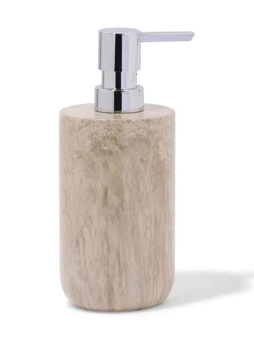 Brown & Silver Toned 4 Pieces Abstract Bath Accessories Set - grahsajja