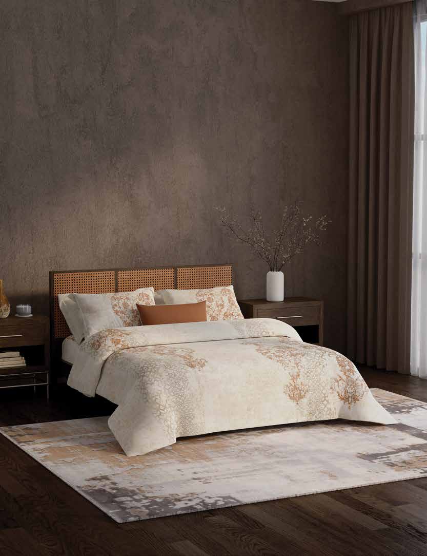Portico New York Artefacts TC 100% Cotton Health Pro Printed Super King Bedsheet with 2 Pillow Cover Portico