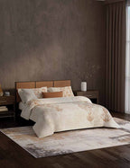 Portico New York Artefacts TC 100% Cotton Health Pro Printed Super King Bedsheet with 2 Pillow Cover Portico