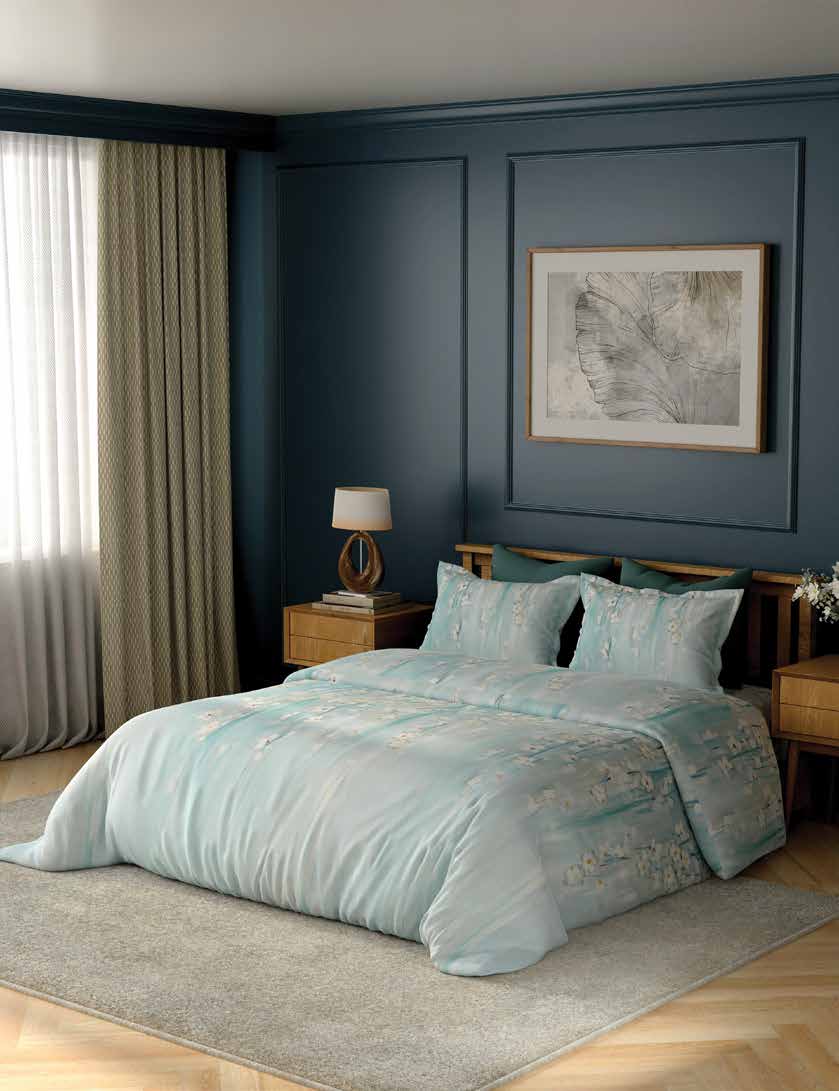 Portico New York Sketch Cascade TC 100% Cotton Health Pro Printed Super King Bedsheet with 2 Pillow Cover