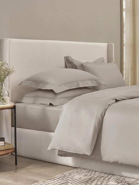 Plain Bedsheet P002 Cloud Grey By (Sansaar A D'decor Brand)