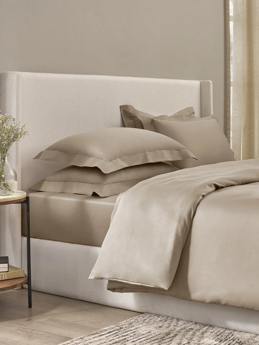 Plain Bedsheet P002 Cobblestone By (Sansaar A D'decor Brand)
