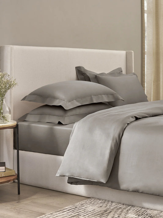 Plain Bedsheet P002 Cement By (Sansaar A D'decor Brand)