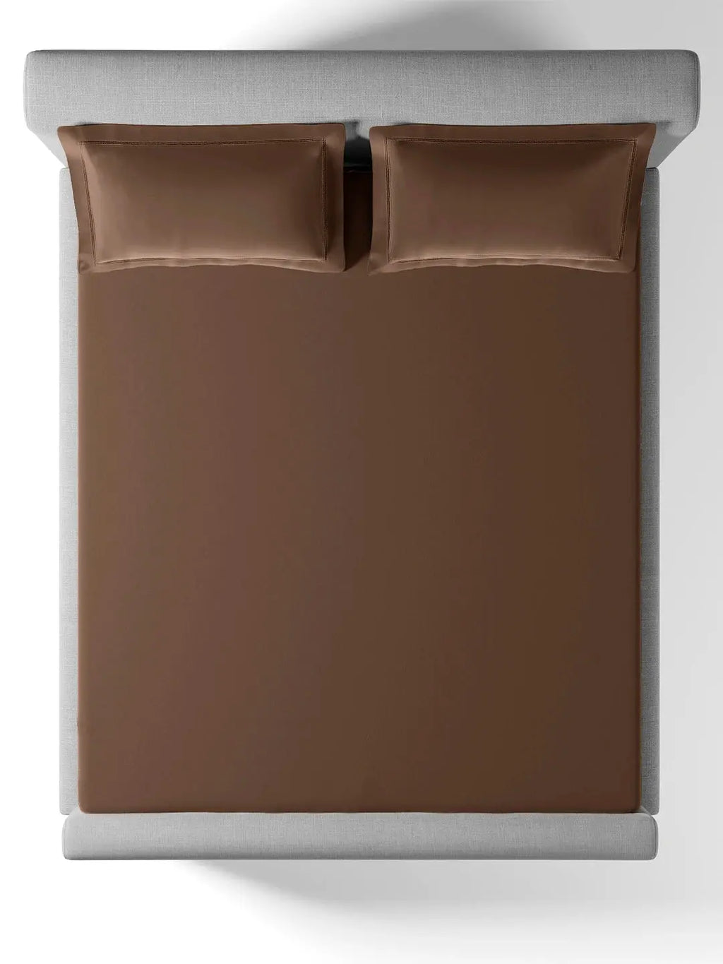 Plain Bedsheet P002 Cocoa By (Sansaar A D'decor Brand) Sansaar A D'decor Brand