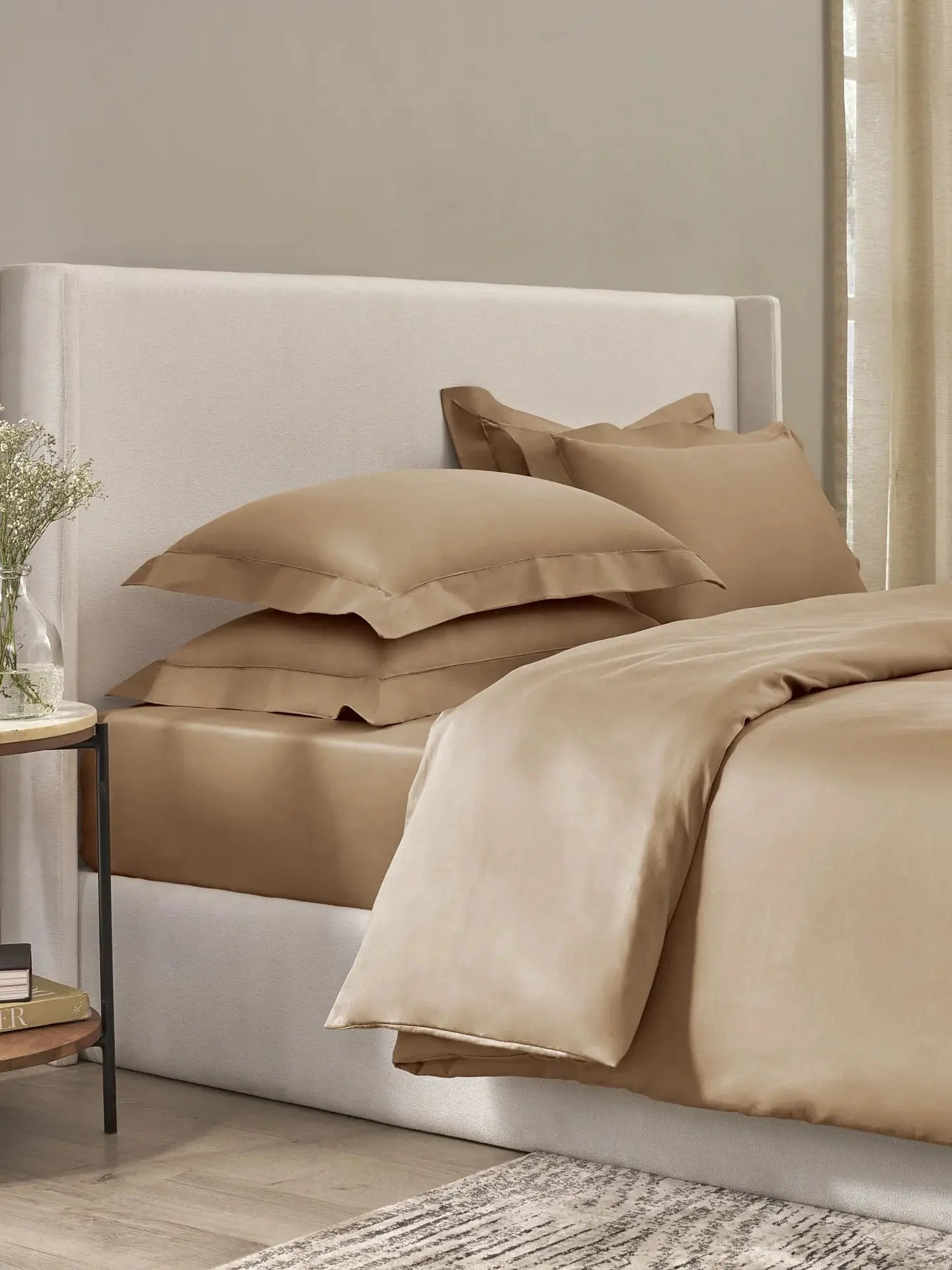 Plain Bedsheet P002 Coffee By (Sansaar A D'decor Brand) Sansaar A D'decor Brand