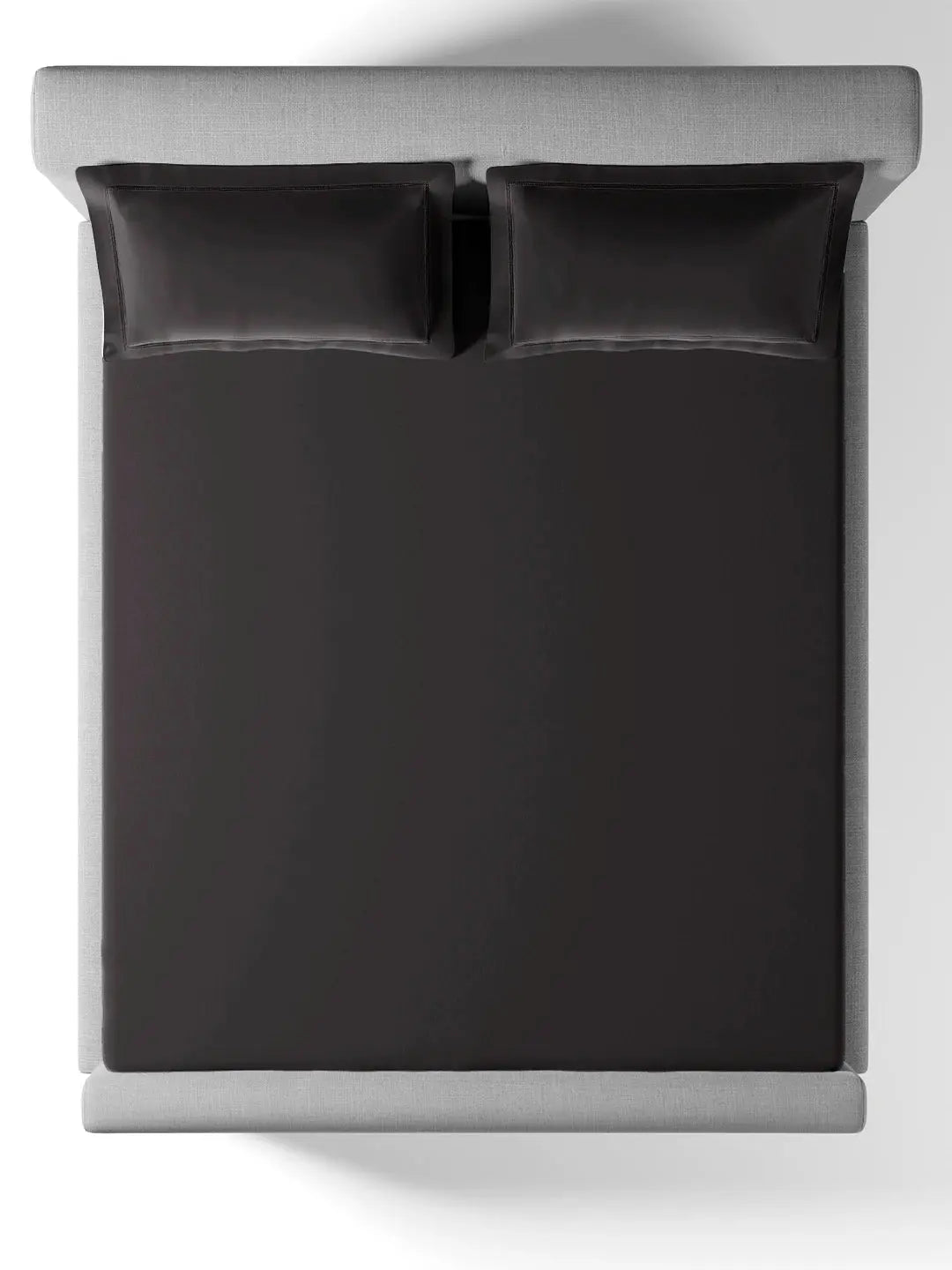 Plain Bedsheet P002 Ebony By (Sansaar A D'decor Brand) Sansaar A D'decor Brand