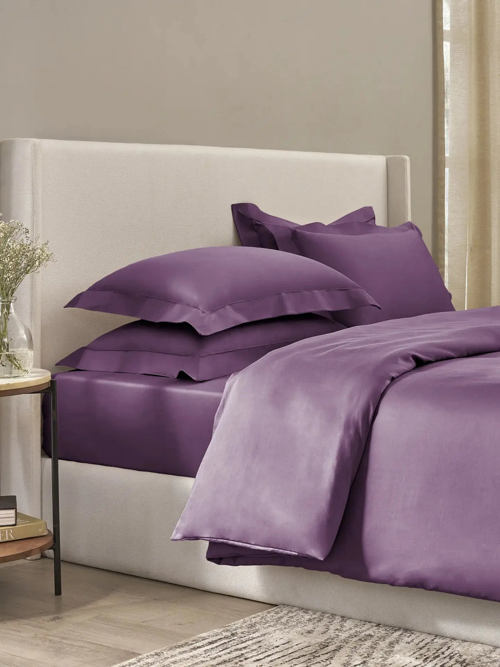 Plain Bedsheet P002 Grape By (Sansaar A D'decor Brand) Sansaar A D'decor Brand