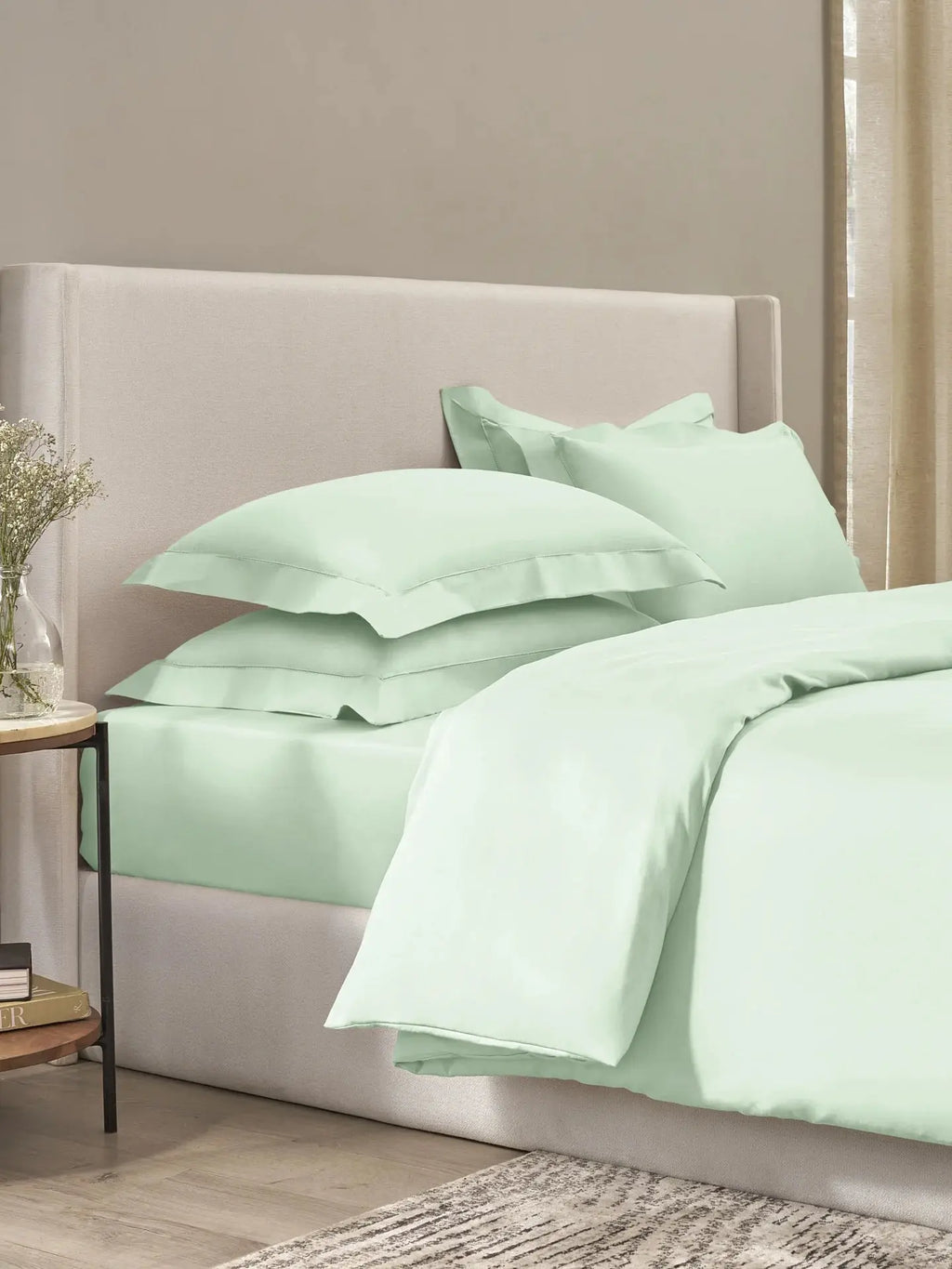 Plain Bedsheet P002 GreenGrape By (Sansaar A D'decor Brand) Sansaar A D'decor Brand