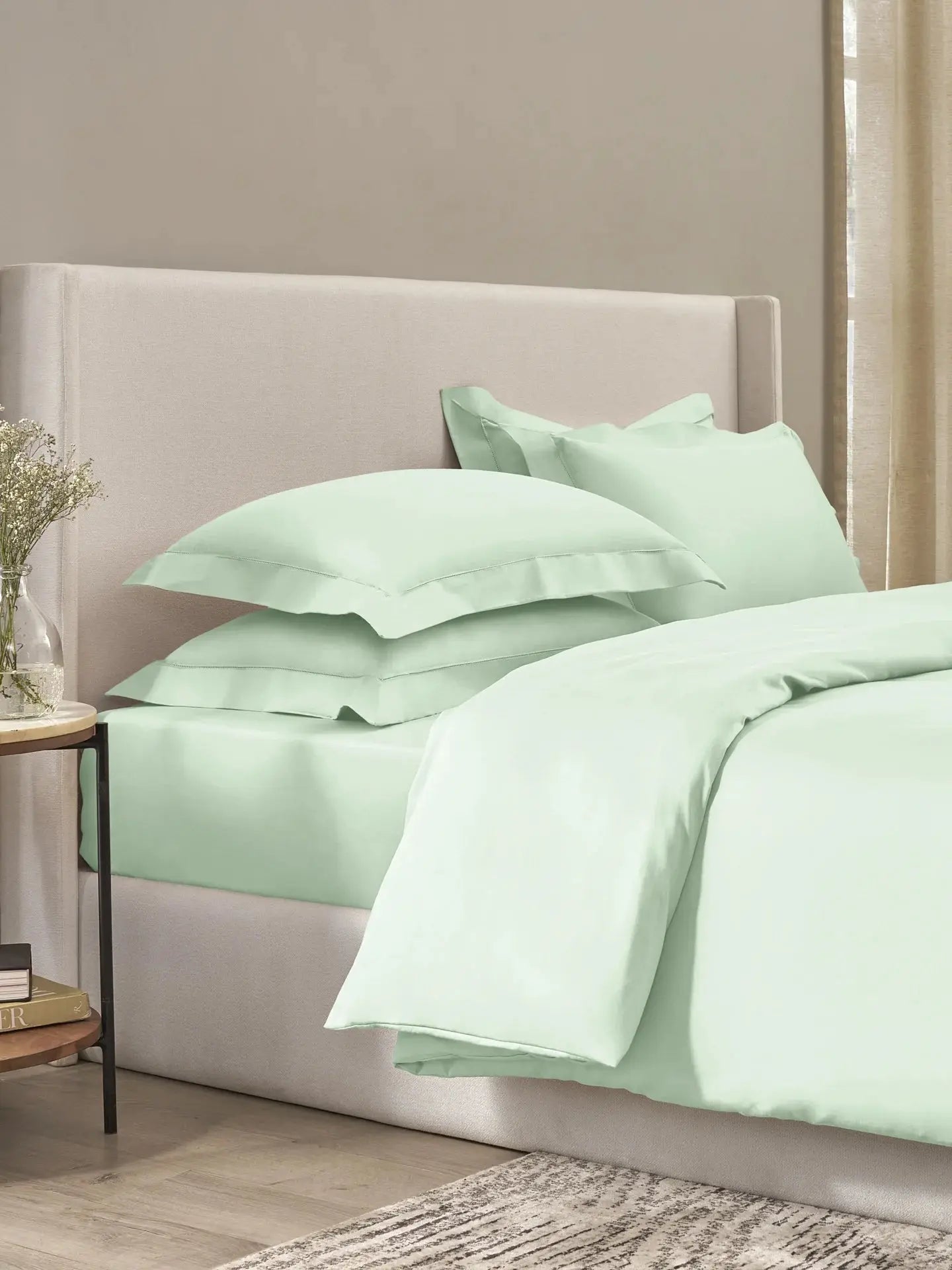 Plain Bedsheet P002 GreenGrape By (Sansaar A D'decor Brand) Sansaar A D'decor Brand