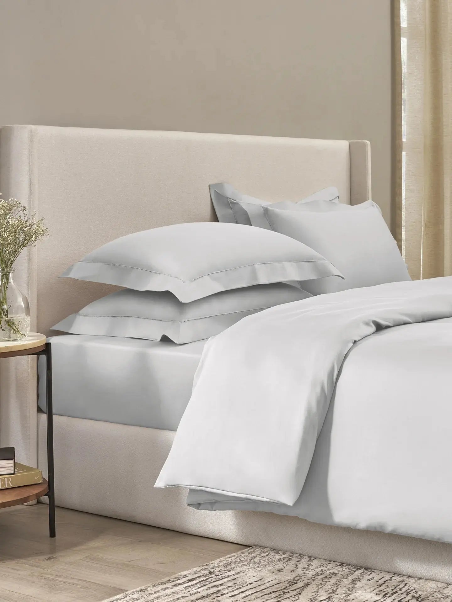 Plain Bedsheet P002 Silver By (Sansaar A D'decor Brand) Sansaar A D'decor Brand