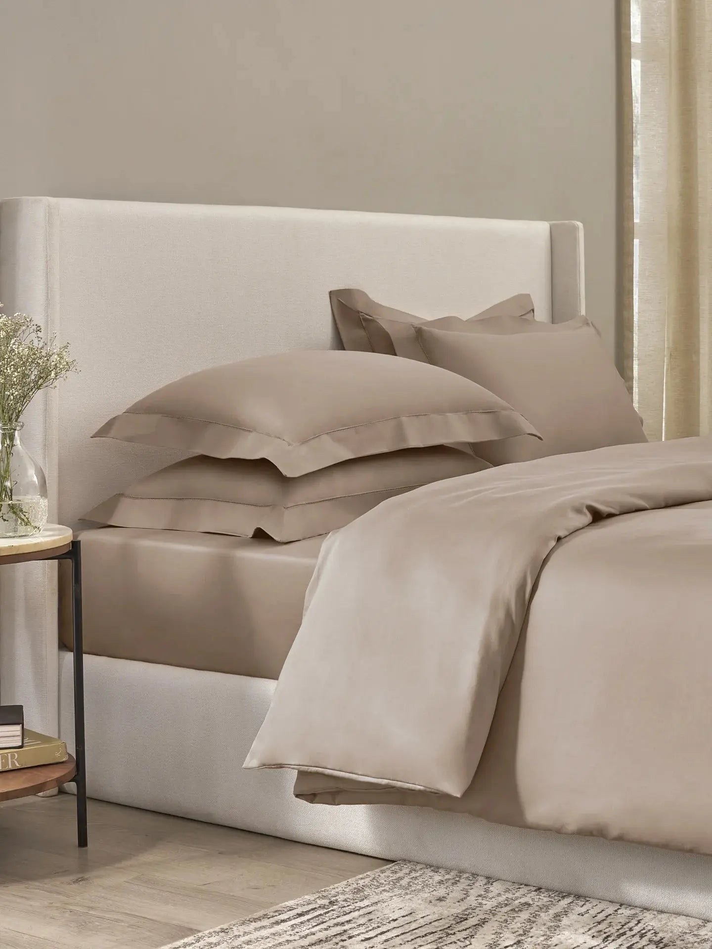 Plain Bedsheet P002 Taupe By (Sansaar A D'decor Brand) Sansaar A D'decor Brand