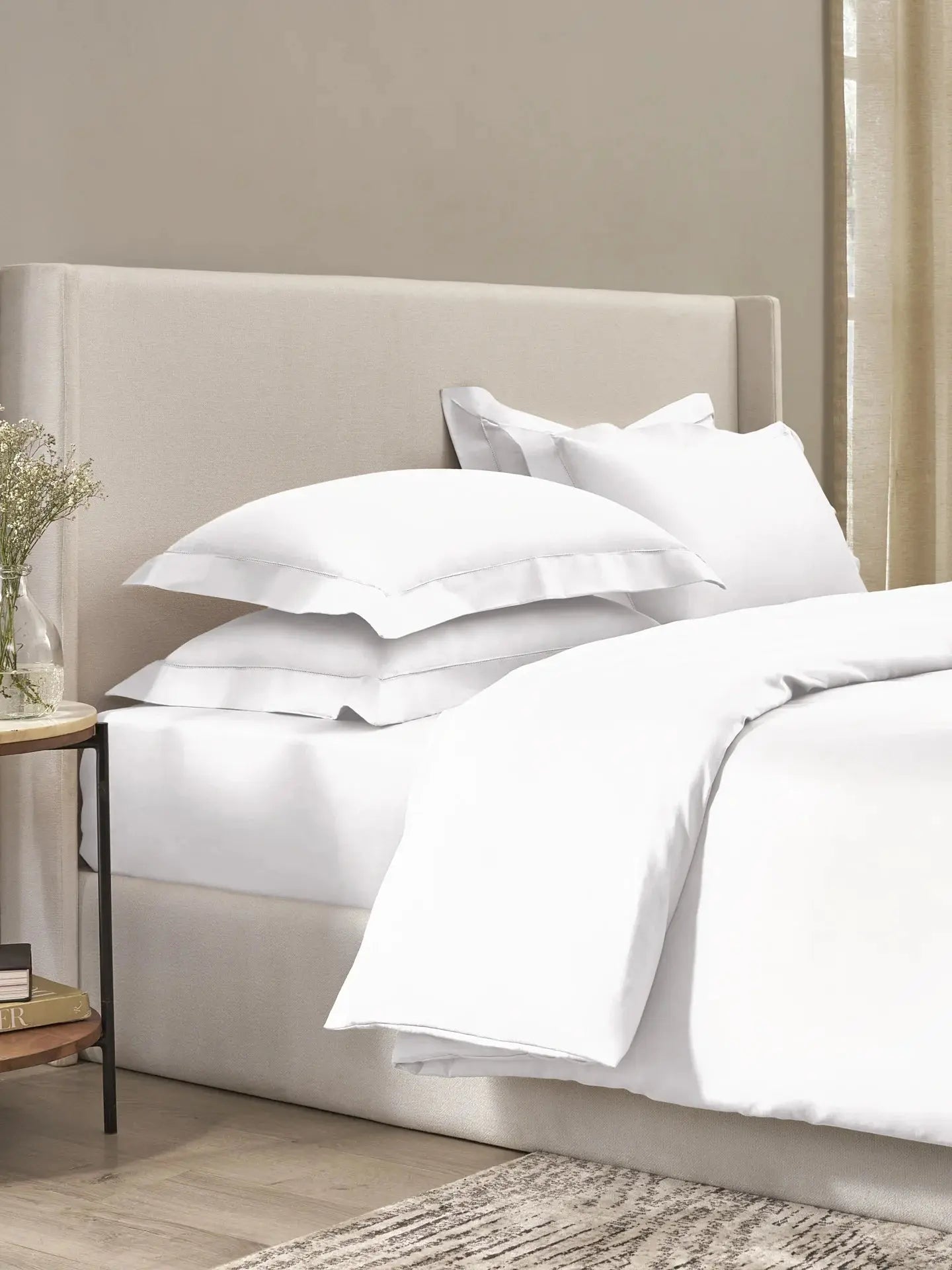 Plain Bedsheet P002 White By (Sansaar A D'decor Brand) Sansaar A D'decor Brand