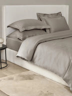 Plain Bedding Set Collection P007 Light Charcoal By (Sansaar A D'decor Brand) Sansaar A D'decor Brand