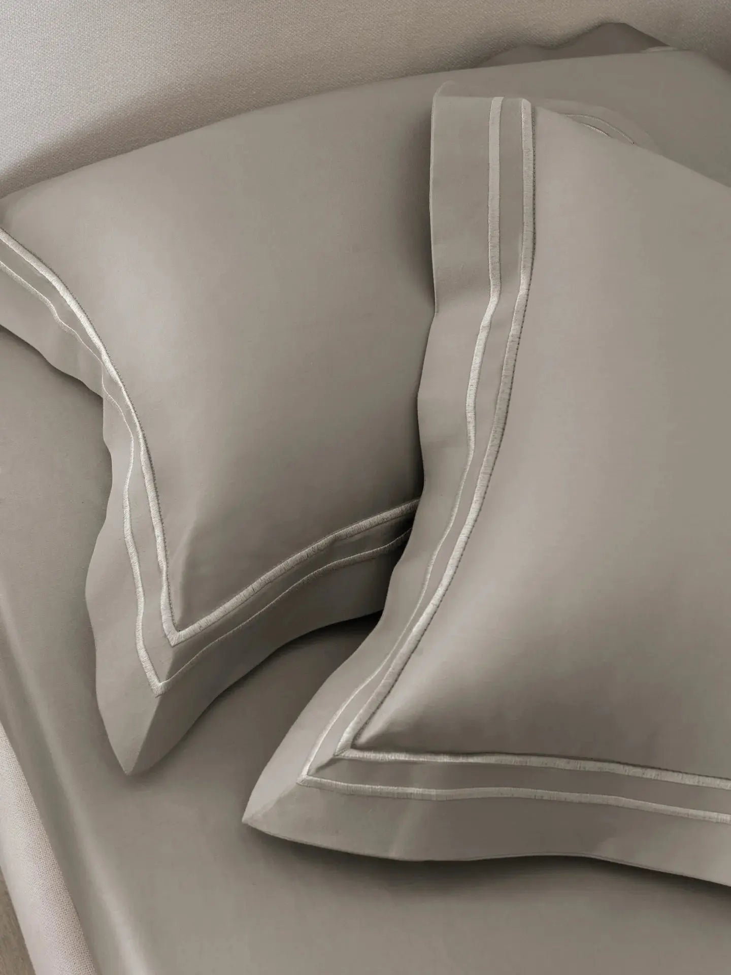 Plain Bedding Set Collection P007 Light Charcoal By (Sansaar A D'decor Brand) Sansaar A D'decor Brand