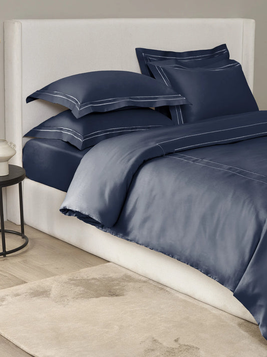 Plain Bedding Set Collection P007 Navy By (Sansaar A D'decor Brand)