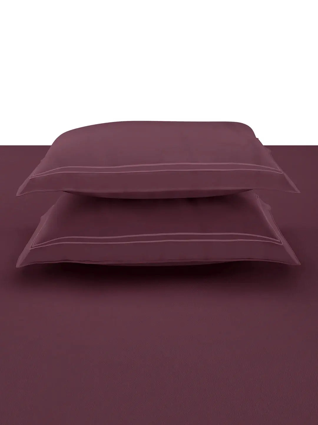 Plain Bedding Set Collection P007 Wine By (Sansaar A D'decor Brand) Sansaar A D'decor Brand