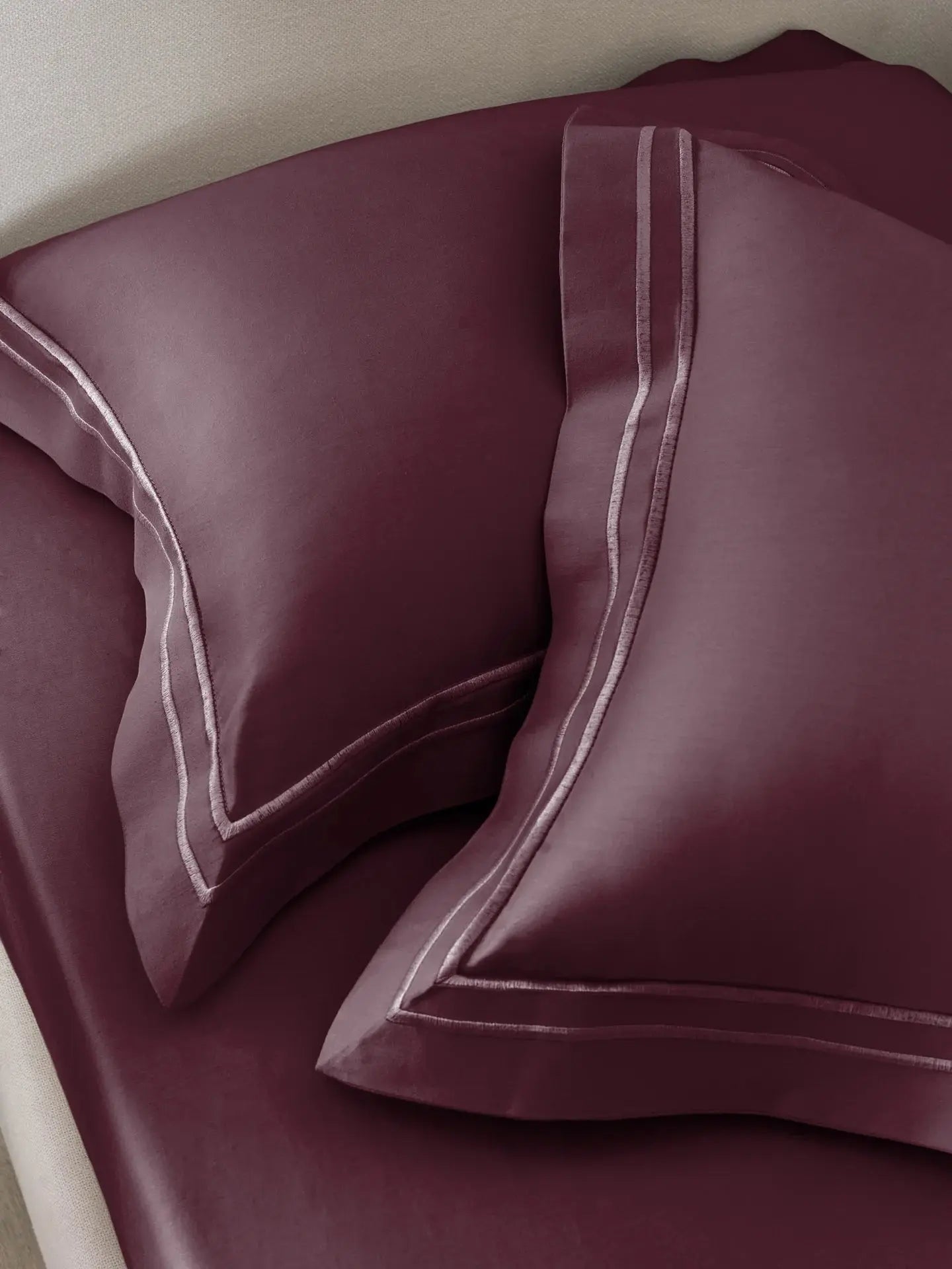 Plain Bedding Set Collection P007 Wine By (Sansaar A D'decor Brand) Sansaar A D'decor Brand