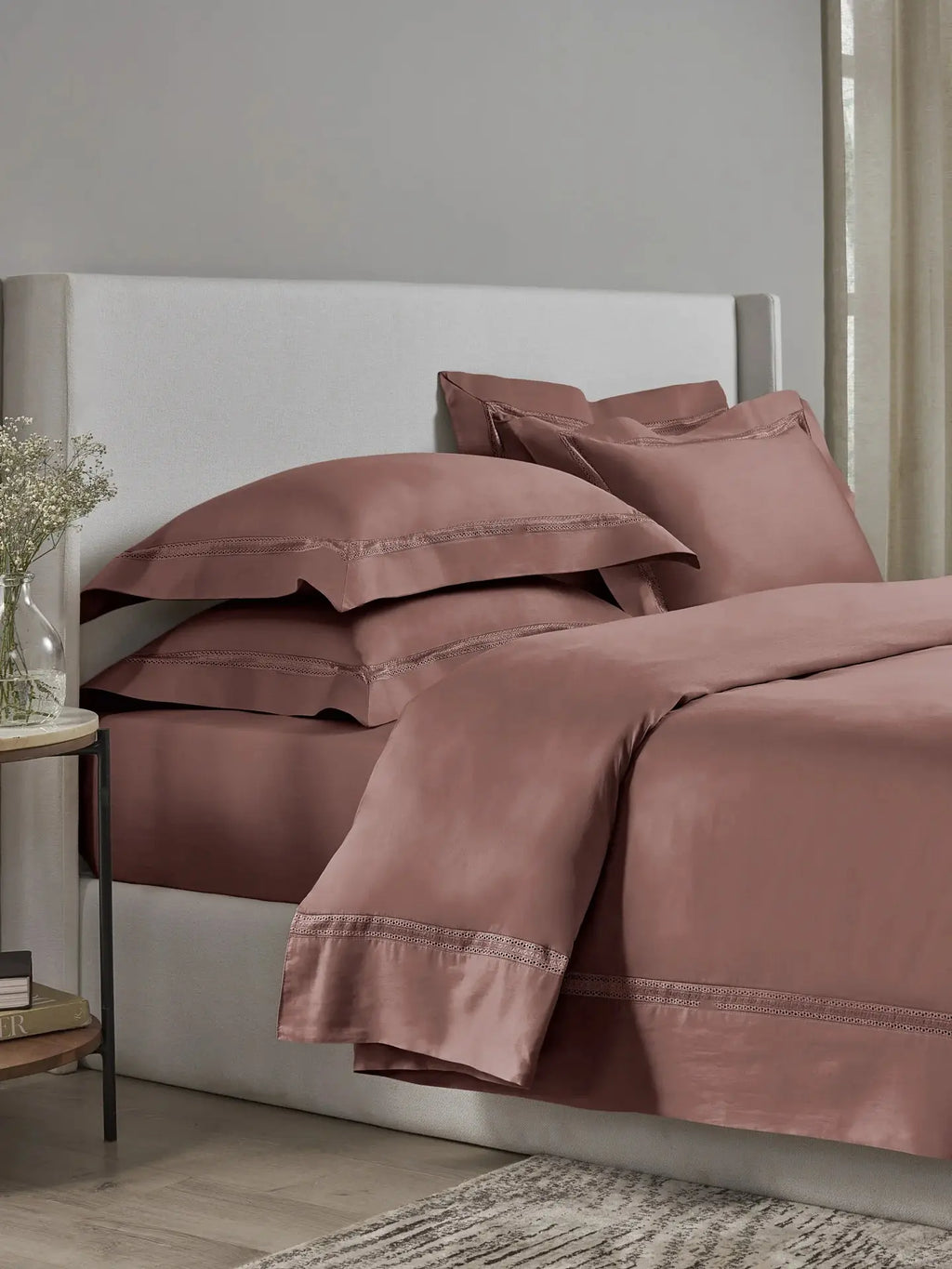 Plain Bedsheet P009 Withered Rose By (Sansaar A D'decor Brand) Sansaar A D'decor Brand