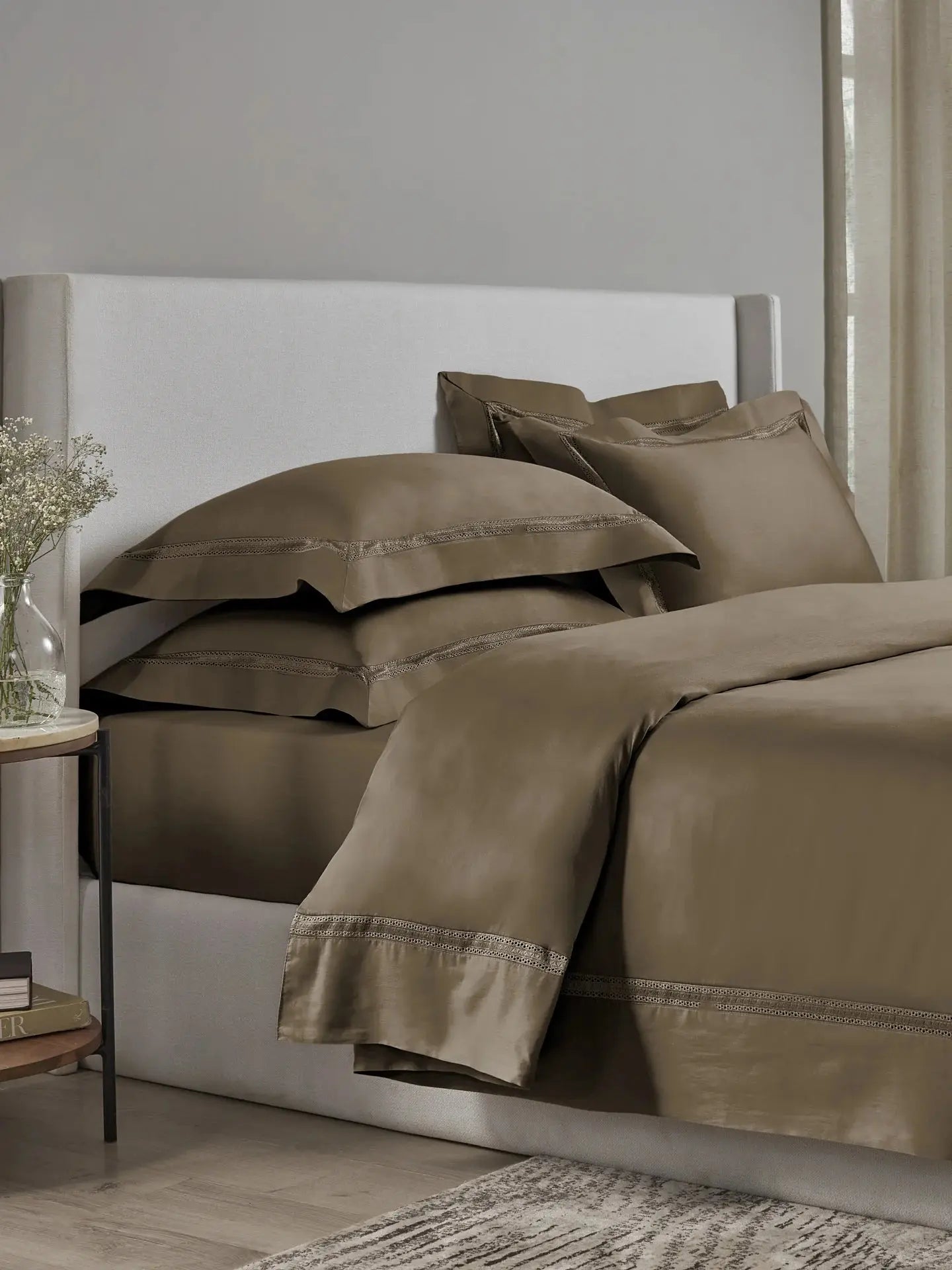 Plain Bedsheet P009 CAPPUCCINO By (Sansaar A D'decor Brand) Sansaar A D'decor Brand