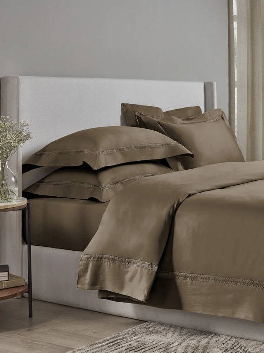 Plain Bedsheet P009 CAPPUCCINO By (Sansaar A D'decor Brand)