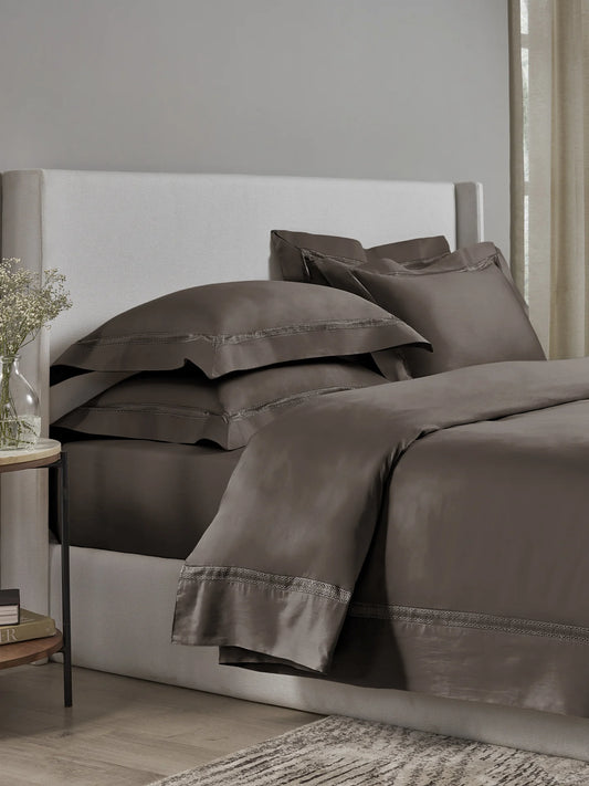 Plain Bedsheet P009 Charcoal By (Sansaar A D'decor Brand)
