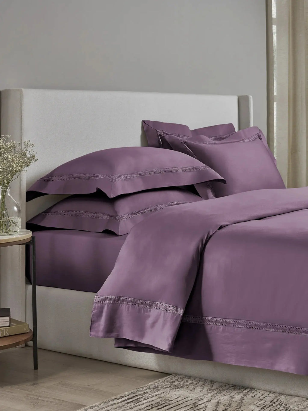 Plain Bedsheet P009 Purple By (Sansaar A D'decor Brand) Sansaar A D'decor Brand