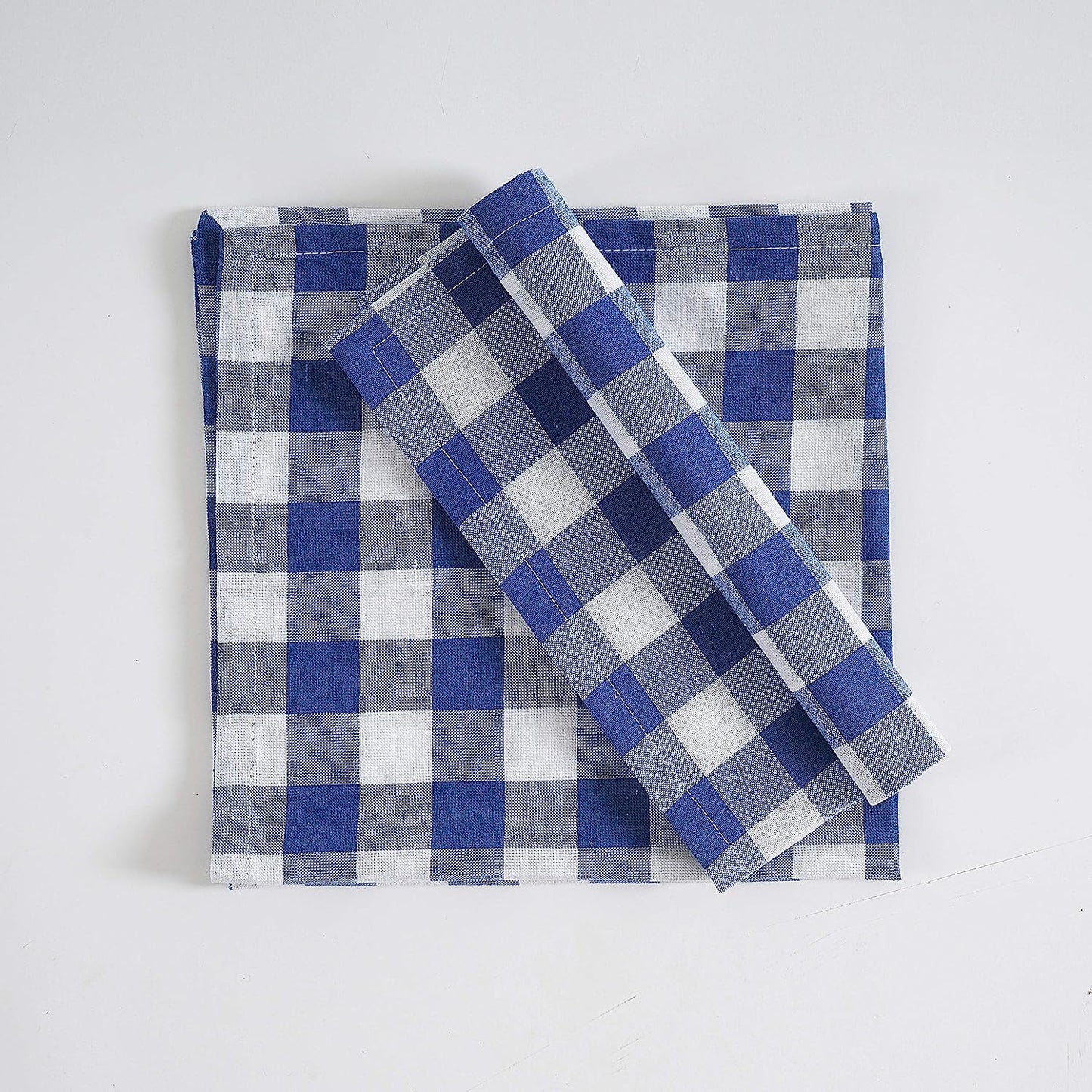 Gingham Table Napkin 45×45 cm Set of 12Pcs - grahsajja