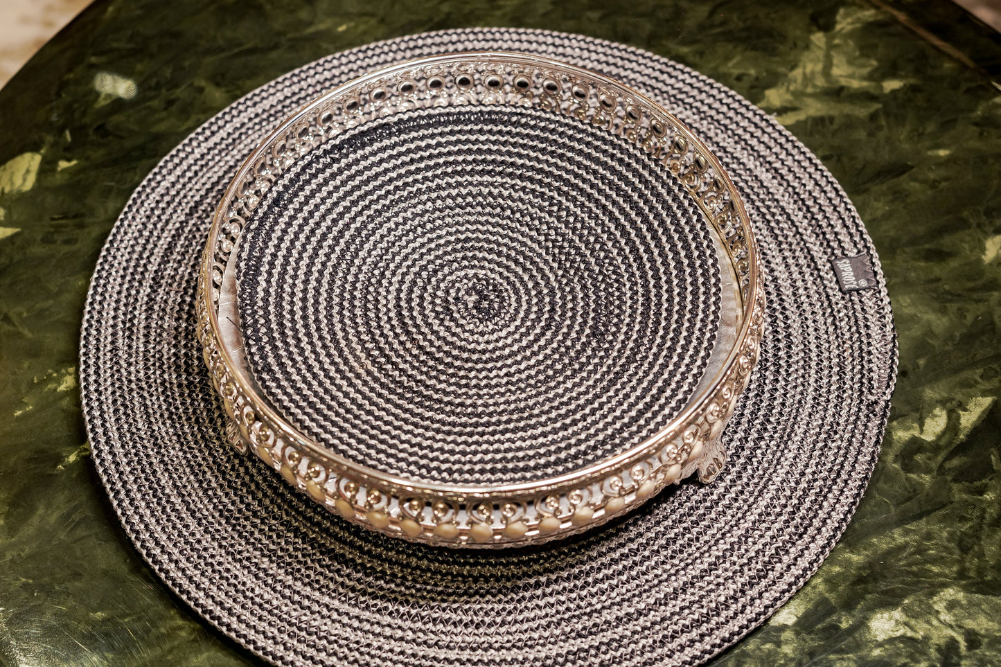 Round Zebra Table Mat stylish dining table mats - grahsajja