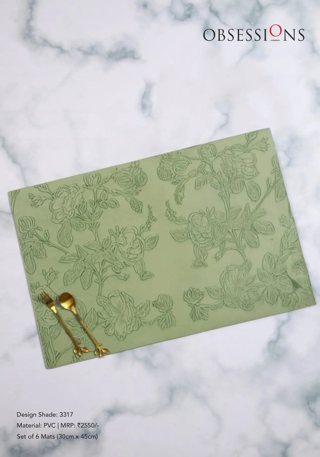 Obsessions Canvas Table Mat 6pcs Set OBSESSIONS