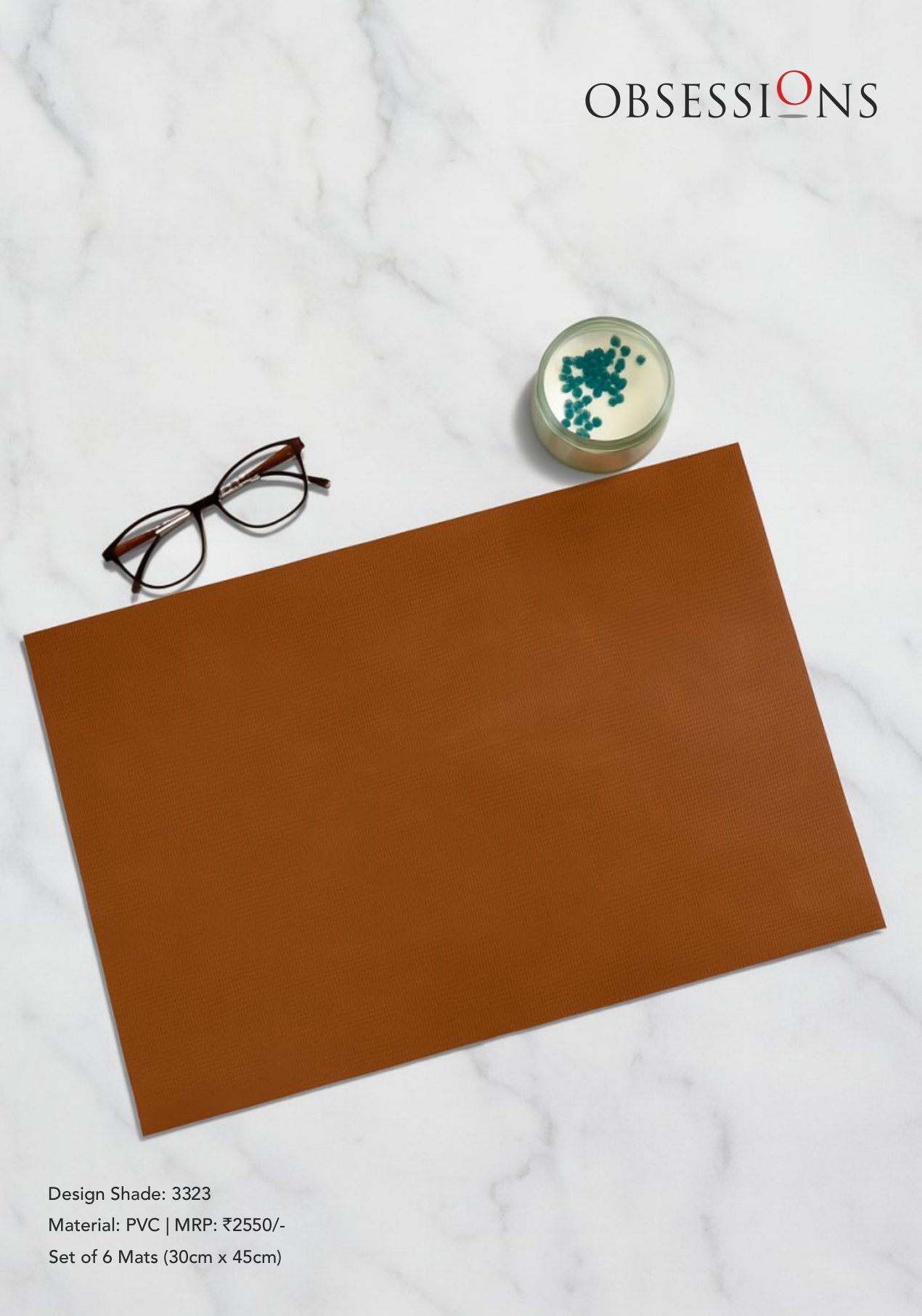 Obsessions Canvas Table Mat 6pcs Set