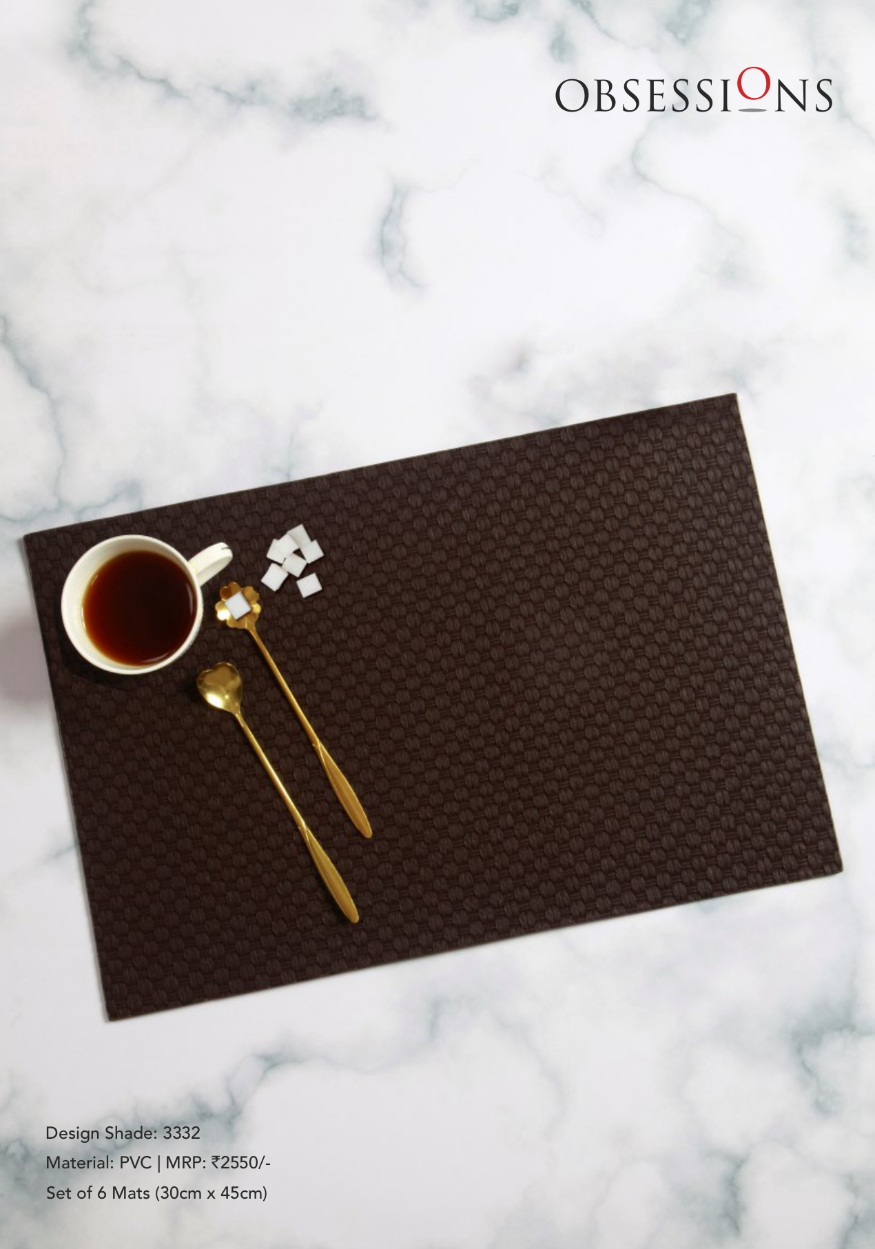Obsessions Canvas Table Mat 6pcs Set