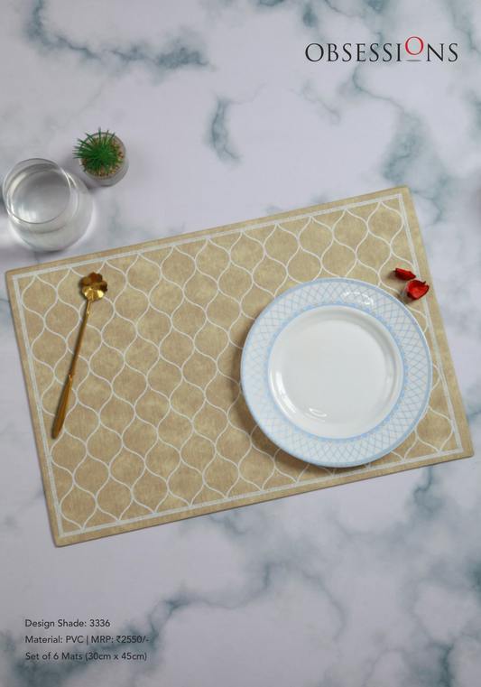 Obsessions Canvas Table Mat 6pcs Set