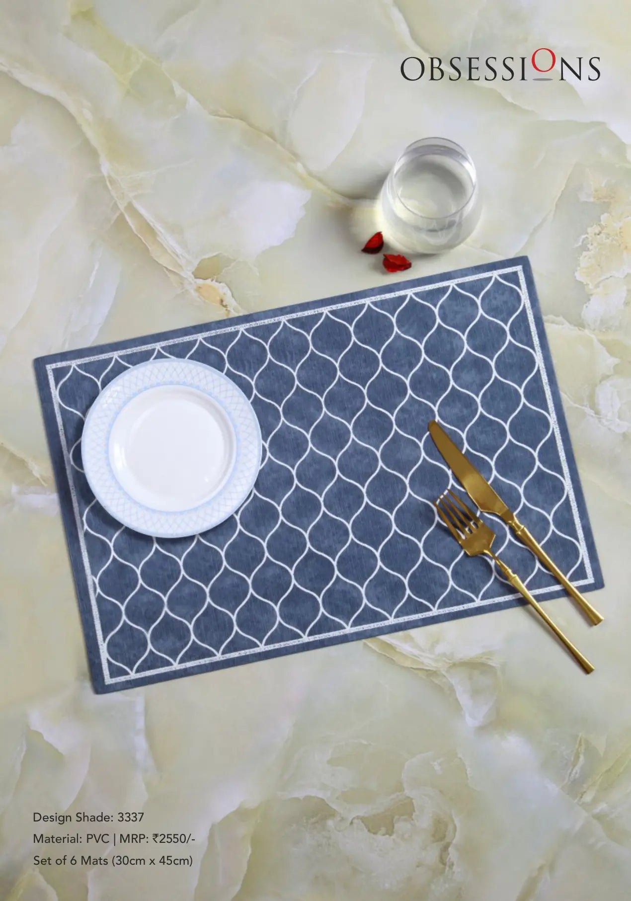 Obsessions Canvas Table Mat 6pcs Set OBSESSIONS