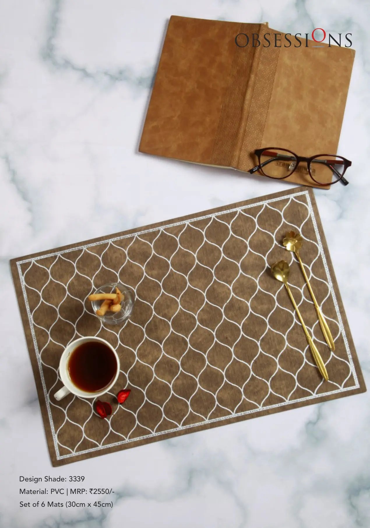 Obsessions Canvas Table Mat 6pcs Set OBSESSIONS