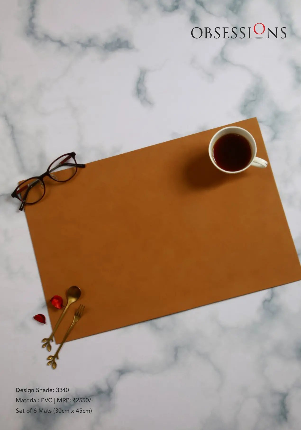 Obsessions Canvas Table Mat 6pcs Set OBSESSIONS