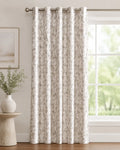 Brown Botanical Curtain | Grahsajja | Polyester | 48 Inch Width