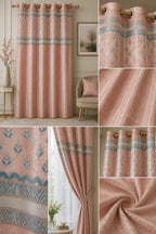Design No. 1202 Curtain | Grahsajja | Polyester | 48 Inch Width Pink