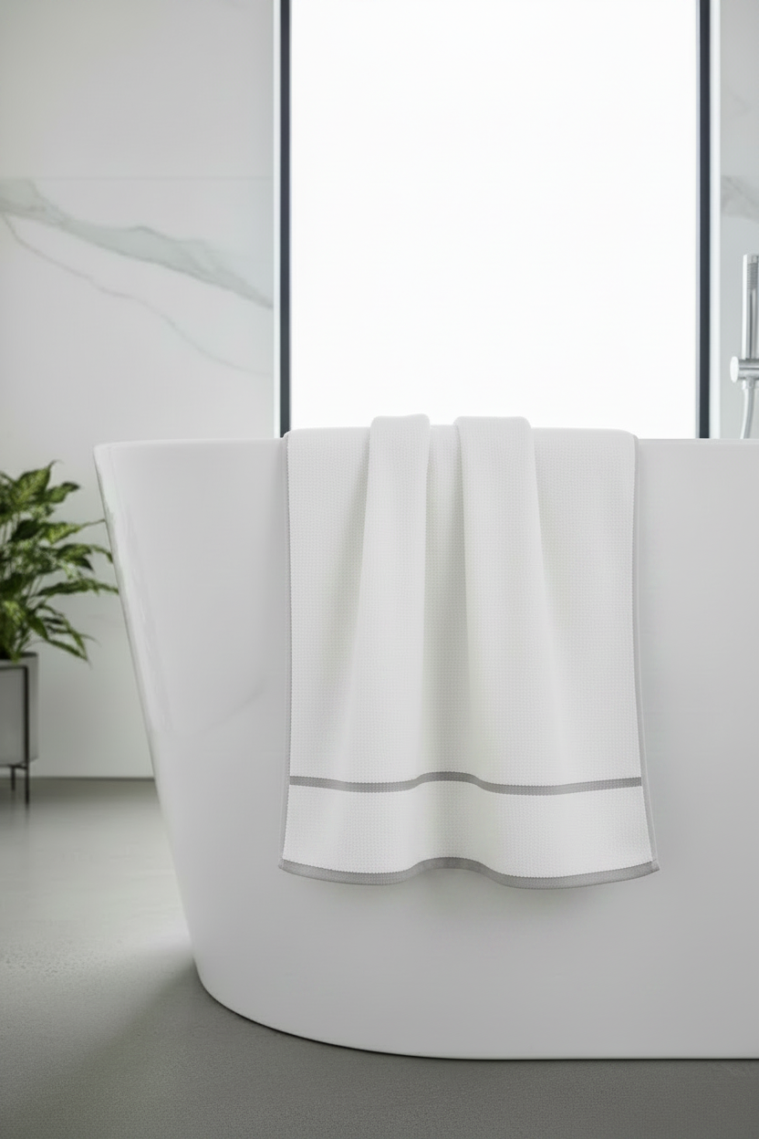 Spread Spain Limited Edition Towel | White towel Grey Border