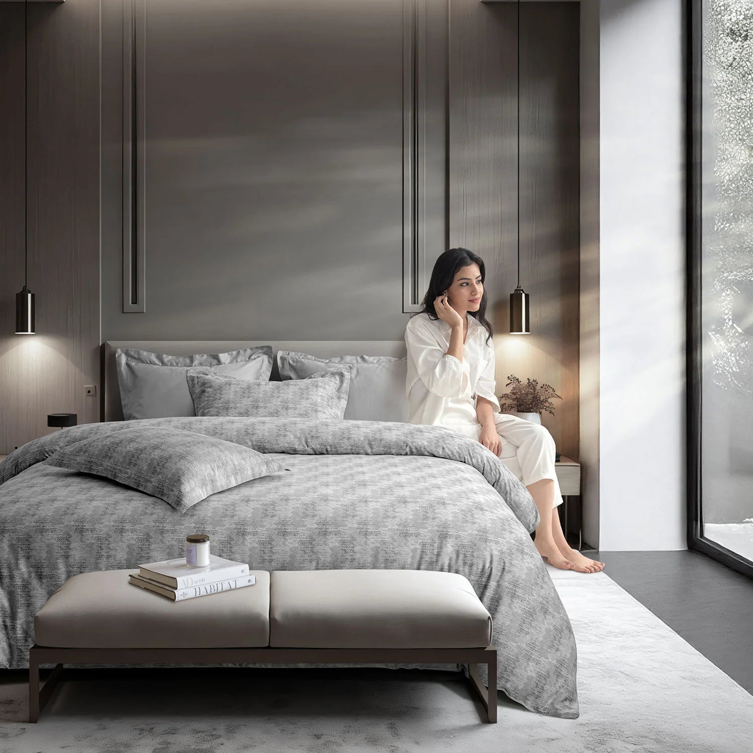 700 TC ITALIAN COUTURE LUXURY BEDSHEET SET 204